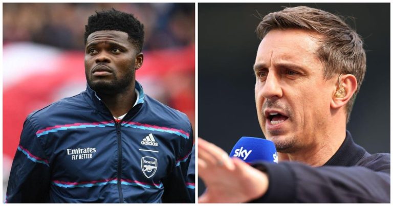‘Go back to the basics’ – Gary Neville tells Arteta to stop playing Thomas Partey as right-back