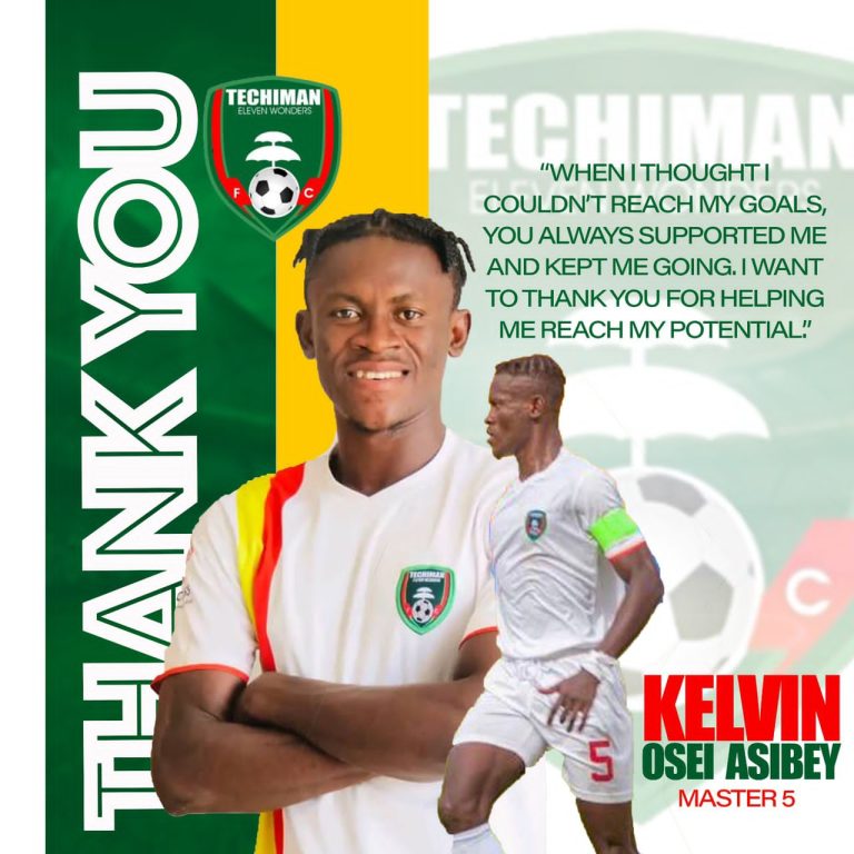Kelvin Osei Assibey bids farewell to Eleven Wonders after Hearts of Oak transfer