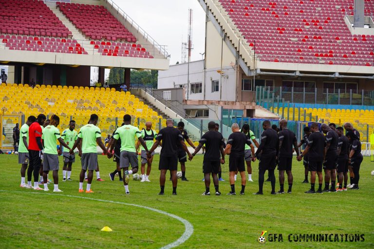 Black Stars hold first training session with 12 players; check the list
