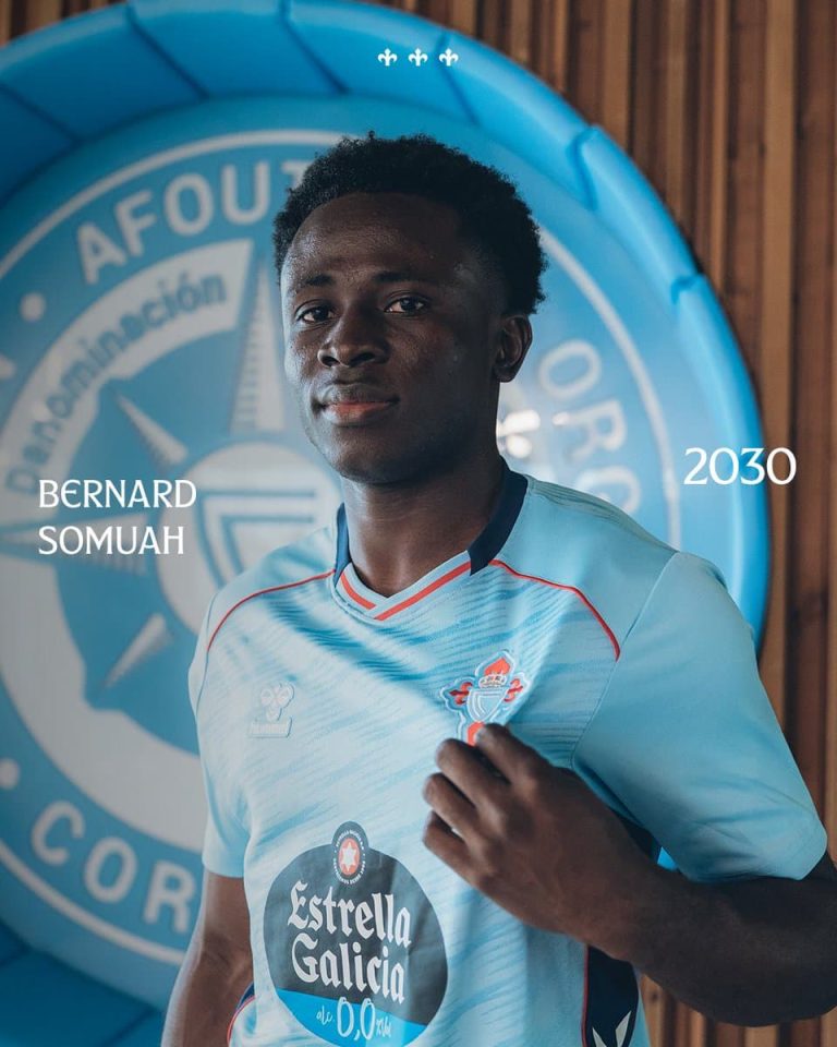 Celta Vigo announce the permanent signing of Bernard Somuah from Asante Kotoko
