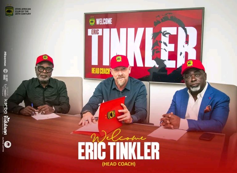 Asante Kotoko name Eric Tinkler as new Head Coach